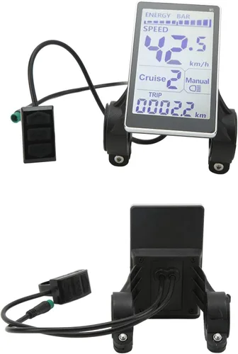 Vista 4 de Oumefar Pantalla de panel LCD M5, medidor de pantalla LCD E Scooter estable de 5 pines, fácil de instalar, universal 24 V, 36 V, 48 V, 60 V