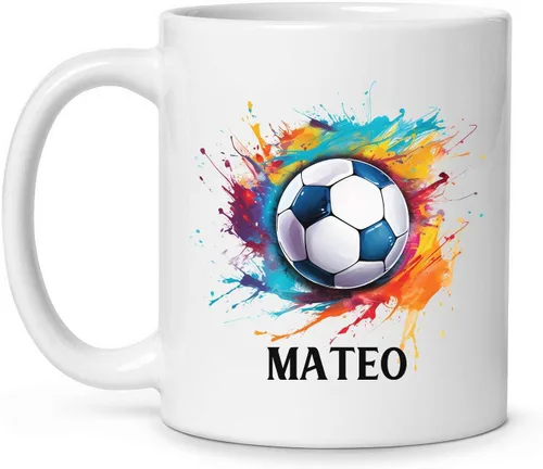 Vista 9 de Tazas personalizadas de gran fútbol americano, Personalizado elegir nombre taza de café de fútbol americano, Taza de té de fútbol personalizado