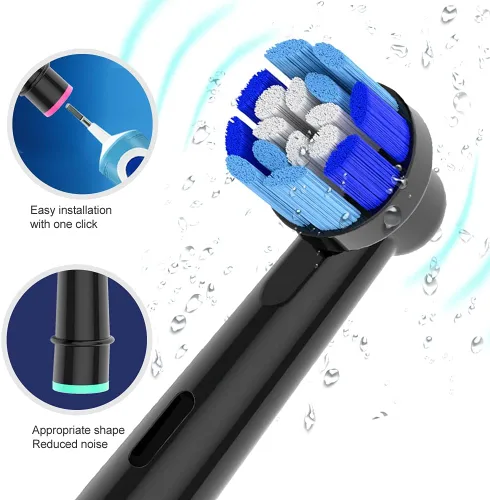 Vista 7 de 16 cabezales de repuesto para cepillo de dientes Bimily compatibles con cepillo de dientes eléctrico Oral B, cabezales de cepillo de dientes
