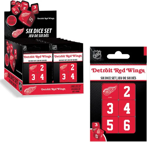 Vista 3 de MasterPieces Game Day - NHL Nashville Predators - Juego de dados con logotipo de equipo de 6 piezas, tamaño estándar D6 Colores Team