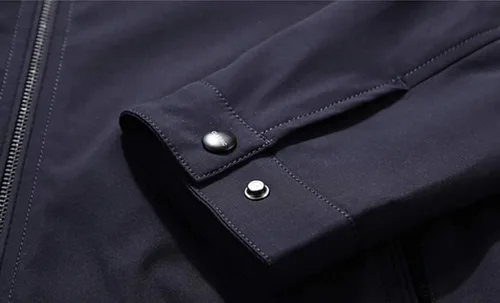 Vista 8 de HaoMay Chaquetas ligeras con cremallera completa para hombre