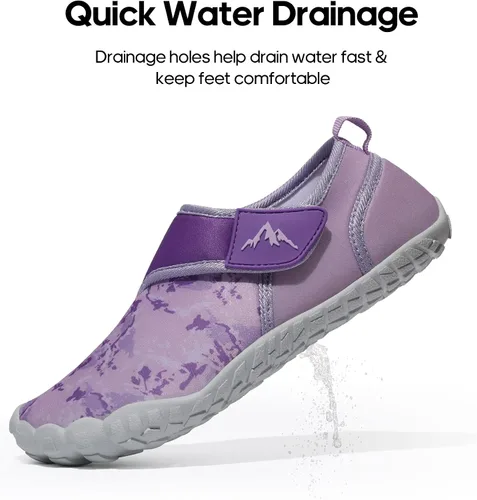 Vista 3 de NORTIV 8 Women's Quick Dry Water Shoes Barefoot Outdoor Sports Aqua Beach Pool Swim Surf Shoes
