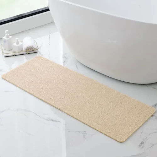 Vista 15 de Tapete antideslizante para bañera, 16 x 24 pulgadas, tapetes de ducha para bañera, tapetes de baño de PVC con textura de lufa para áreas húmedas