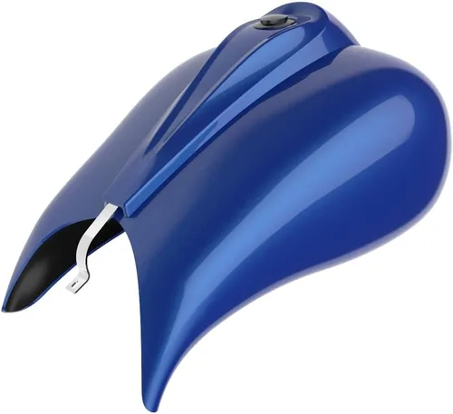 Vista 138 de Cubiertas de tanque estiradas con consola de tablero y tapa de tanque de combustible, cubiertas de combustible de galón para Harley Touring Whisky