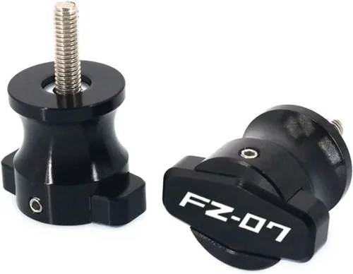 Vista 2 de Soportes de marco CNC para motocicleta, tornillos de 0.236 in, deslizadores de basculante, carretes deslizantes para Yamaha FZ-07 FZ07 FZ 07 MT-07