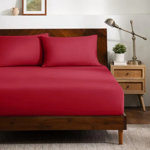 Vista 14 de Bare Home Juego de Sábana Bajera + Fundas de Almohada - Microfibra Ultra-Suave de Lujo 1800 - Doble Cepillado - Bolsillos Profundos - Ajuste Fácil