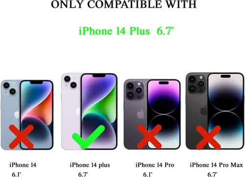 Vista 5 de Funda estética con versículos bíblicos compatible con iPhone 14 Plus, bonita funda cristiana con citas positivas para iPhone 14 Plus