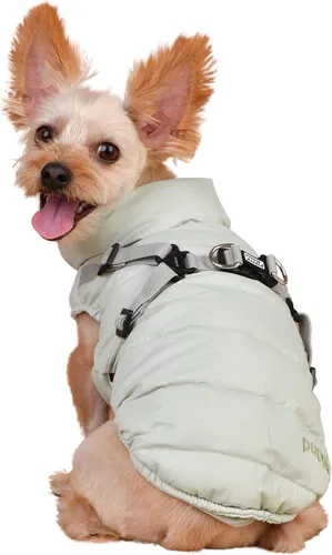 Vista 3 de Jersey de arnés para perro Cotton Touch - Menta - M