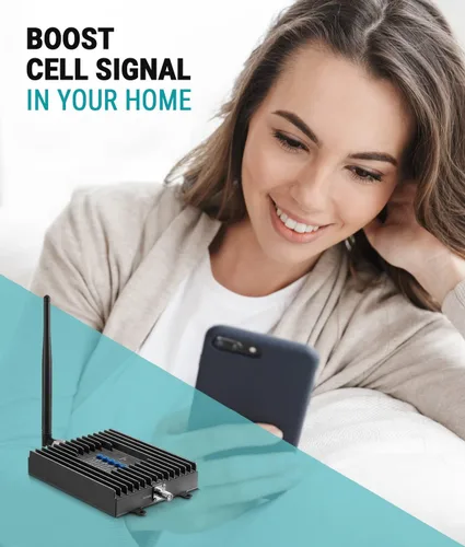 Vista 2 de 1 kit amplificador de señal de teléfono celular Surecall Fusion4Home, Antena de látigo/Yagi, Solid