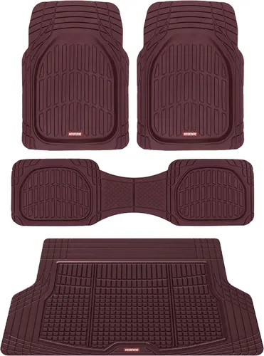 Vista 14 de Motor Trend FlexTough 4 piezas de alfombrillas resistentes para coches, camiones, SUV, juego completo de alfombrillas para automóvil, delanteras