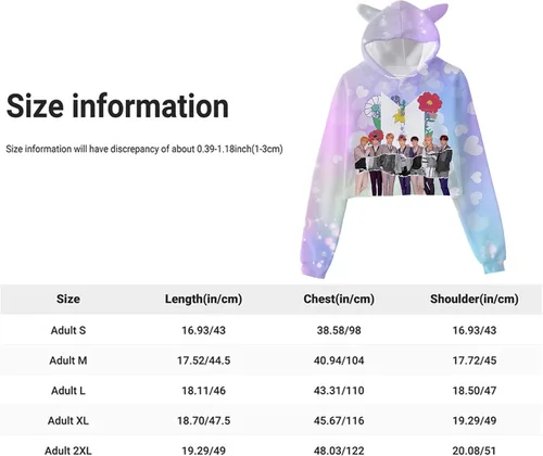 Vista 3 de aayka K-Pop - Sudadera con capucha para mujer, diseño de orejas de gato Kawaii para niña