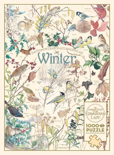 Vista 3 de Cobble Hill - Rompecabezas de 1000 piezas - Country Diary: Winter - Muestra de póster incluido