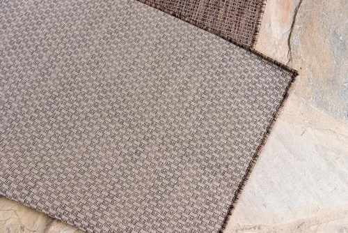 Vista 8 de Unique Loom Collection Alfombra de Área Plana Casual de Transición Sólida Jaspeada para Interiores/Exteriores