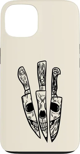 Vista 7 de Skull Reflected on Kitchen Knives Retro Chefs Cooks Gift Case for iPhone 17