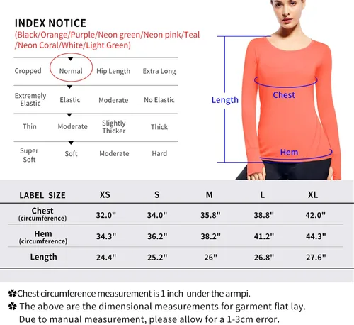 Vista 4 de Camisetas de yoga de manga larga para mujer con agujero para el pulgar