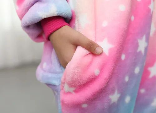 Vista 4 de Mameluco de unicornio para pijamas de animales, cosplay, disfraz unisex de Halloween