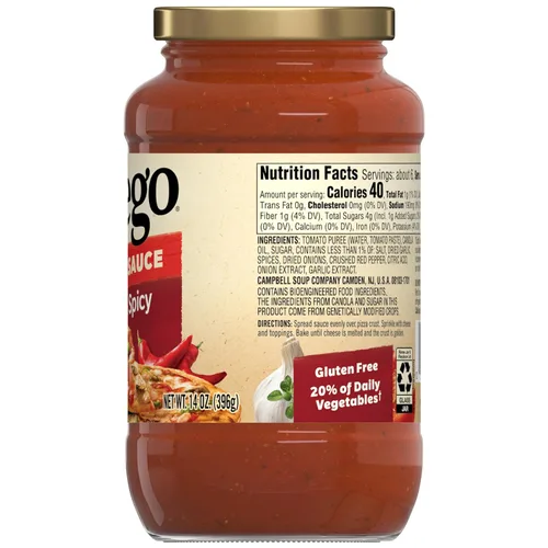 Vista 8 de Prego - Salsa de pizza picante y atrevida, frasco de 14 onzas