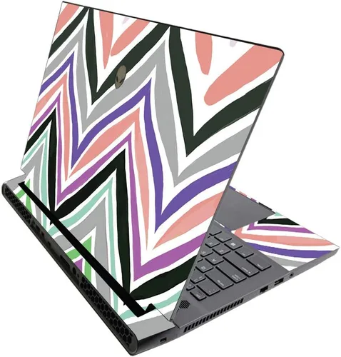 Vista 501 de MightySkins - Skin brillante con purpurina para Alienware M17 R3 (2020) y M17 R4 (2021) - Diversión de los años 90 Acabado duradero con purpurina