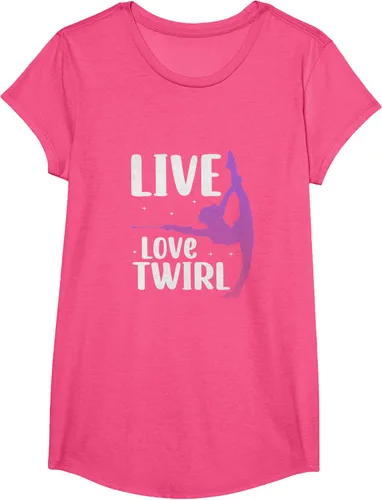 Vista 13 de Camiseta Twirl Baton Twirling Twirler Majorettes, Negro
