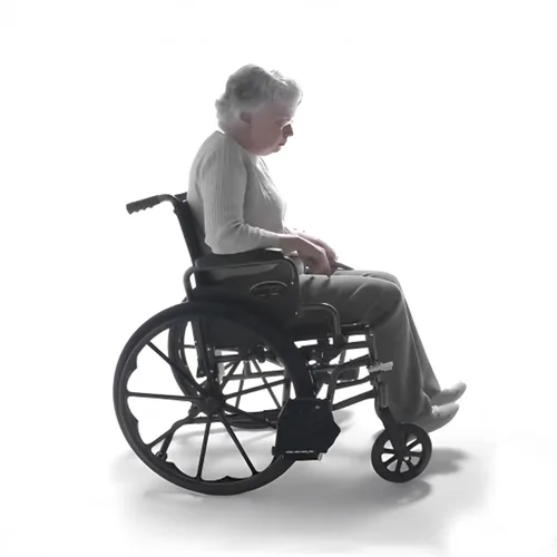 Vista 4 de Everest & Jennings - Silla de ruedas de transporte bariátrico, silla plegable extra ancha con asiento de 24 pulgadas para adultos y personas mayores