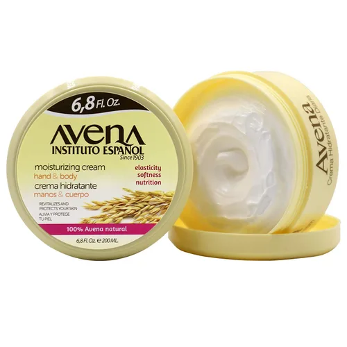 Vista 2 de Instituto Español Avena Crema Hidratante, Loción para manos y cuerpo, Ayuda a humectar, Suavizar y nutrir la piel, Revitaliza y protege la piel, 200