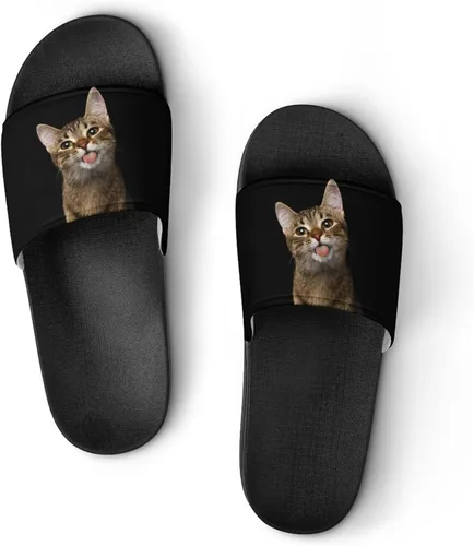 Vista 7 de Generic Pantuflas personalizadas con foto y texto, sandalias cómodas para baño, ducha, sandalias informales, sandalias personalizadas para hombres