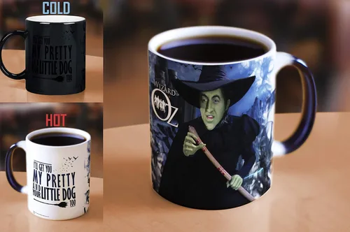 Vista 6 de Morphing Mugs Taza de cerámica Wizard of Oz (Wicked Witch), color negro