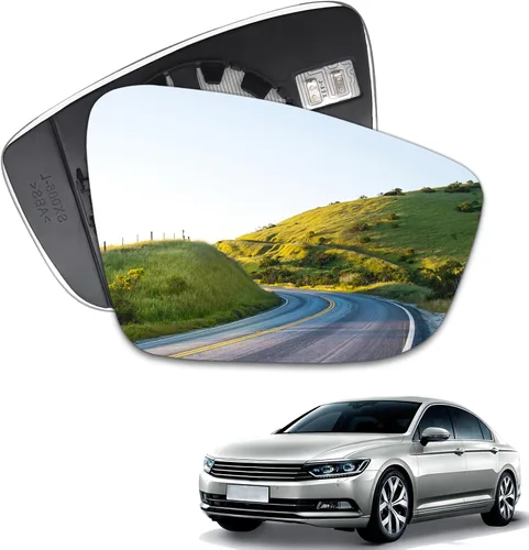 Vista 8 de [Usado] Espejo retrovisor de cristal para ventana de conductor, compatible con Volkswagen VW Passat Jetta Beetle 2011-2018, espejo lateral