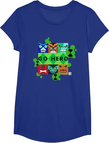 Vista 27 de Ben 10 Go Hero - Camiseta, Azul / Patchwork, S
