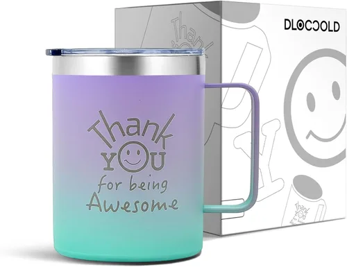 Vista 27 de DLOCCOLD Regalos de agradecimiento para hombres por ser impresionante taza para compañeros de trabajo, día de cumpleaños para mujeres