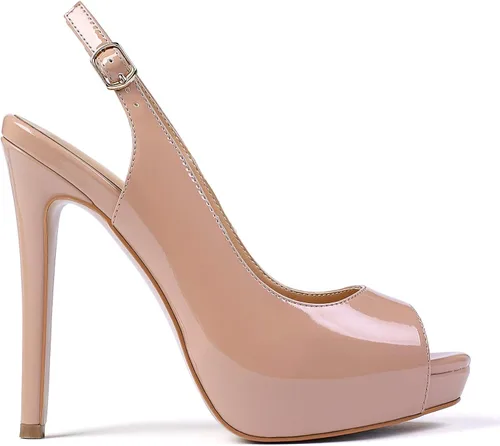 Vista 2 de YODEKS Zapatos de vestir de fiesta con plataforma y tacón alto para mujer