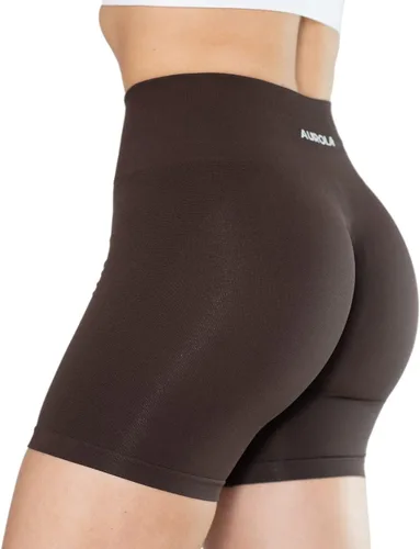 Vista 4 de Aurola Intensify - Pantalones cortos de entrenamiento para mujer, sin costuras, para gimnasio, yoga, correr, deporte, ejercicio activo, fitness
