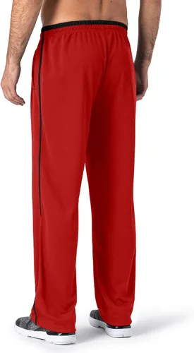 Vista 3 de Magnivit - Pantalones deportivos ligeros para hombre, ajuste holgado, parte inferior abierta, de malla, atléticos, con bolsillos con cremallera