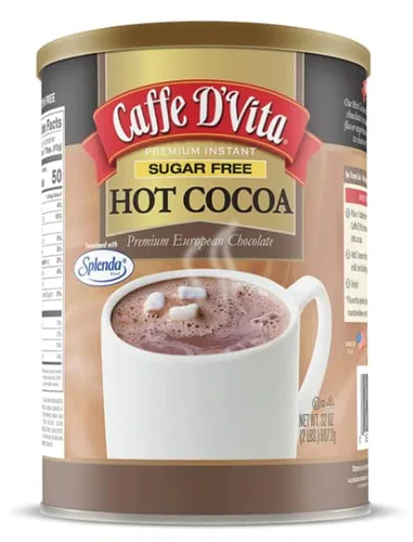 Vista 10 de Caffe D'Vita Mezcla de cacao caliente - Mezcla de chocolate caliente, sin gluten, baja en grasa, sin colesterol, sin aceites hidrogenados, sin