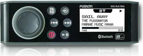 Vista 2 de Fusion Entertainment MS-RA70N - Sistema de entretenimiento marino con Bluetooth con compatibilidad NMEA 2000