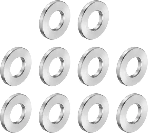 Vista 104 de uxcell 10 piezas de espaciador de acero inoxidable de 3/8" de diámetro interno x 3/4" de diámetro exterior x 1" de longitud, espaciador de rosca