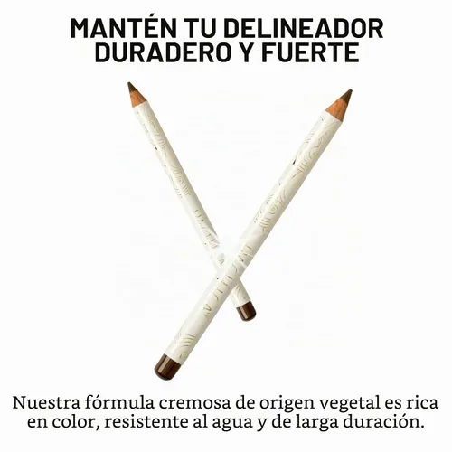 Vista 2 de Pacifica Lápiz delineador de ojos impermeable – Forro marrón con flecos de larga duración, a prueba de manchas, delineador de ojos, maquillaje