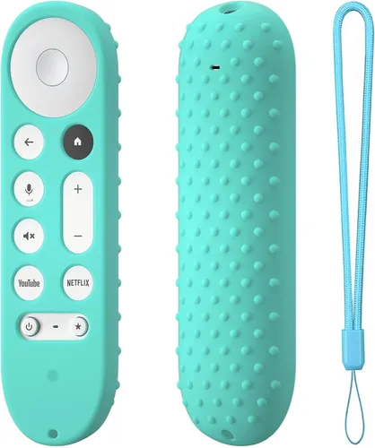 Vista 13 de Funda de silicona para Google TV Streamer 4K Google TV (4K) Voice Remote 2024 Funda de silicona antideslizante (rojo)