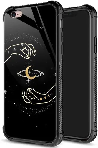 Vista 13 de ZHEGAILIAN Funda para iPhone 6/6S, protección de grado militar, esquinas a prueba de golpes, funda antiarañazos para iPhone 6/6S, pavo real