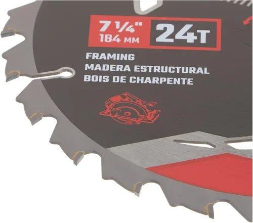 Vista 5 de CRAFTSMAN CMAS3725243 Paquete de 3 hojas de sierra circular de carburo de 24 dientes de 7-1/4 pulgadas