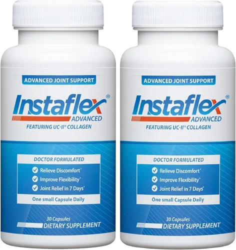 Vista 7 de Instaflex Apoyo avanzado para las articulaciones, suplemento de alivio articular formulado por médicos, con colágeno y 5 otros ingredientes