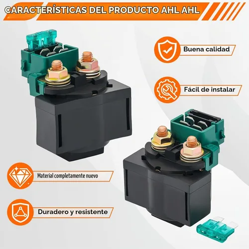 Vista 3 de AHL Relé solenoide de arranque para Kawasaki EX250 Ninja 250R 1986-2012