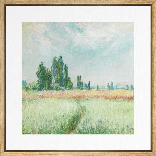 Vista 21 de SIGNWIN Lienzo enmarcado para pared, diseño retro de cielo azul y nube, paisaje, naturaleza, ilustraciones de área silvestre, bellas artes, casa