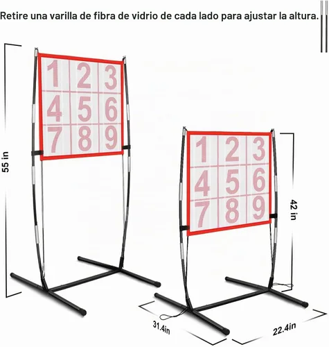 Vista 5 de BaseGoal Dart Board with Sticky Balls & Stand，Indoor/Outdoor Party G AME