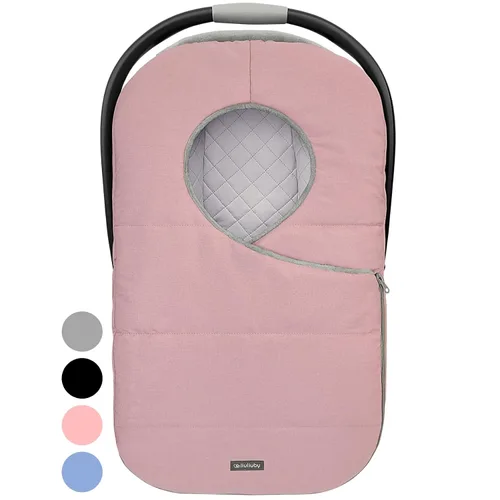 Vista 9 de liuliuby Fundas de asiento de automóvil de invierno para bebé, funda de asiento de automóvil infantil para bebé, accesorios Doona, toldo de forro