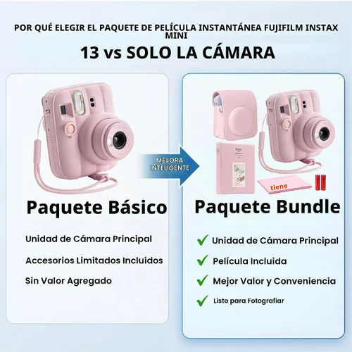 Vista 3 de FUJIFILM INSTAX MINI 13 - Cámara instantánea (azul escarchado)