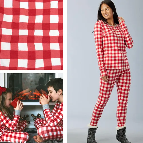Vista 5 de HonestBaby - Pijama familiar navideña de algodón orgánico