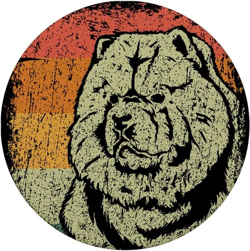Vista 3 de Retro Chow Chow perro regalo Vintage Chow Chow PopSockets agarre y soporte para teléfonos y tabletas
