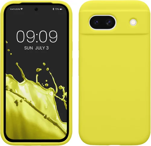 Vista 118 de kwmobile Funda Compatible con Google Pixel 6 Pro - Funda de Teléfono de Silicona TPU con Acabado Suave - Azul Caribe