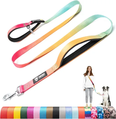 Vista 23 de TSPRO Correa táctica para perro, manos libres, resistente, ajustable, con mango acolchado y cierre de seguridad de metal para caminar, correr